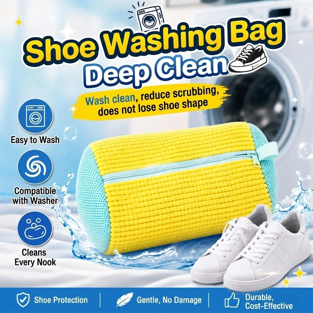 Shoe Cleaner - ألياف ناعمة 360 ° حقيبة لغسل