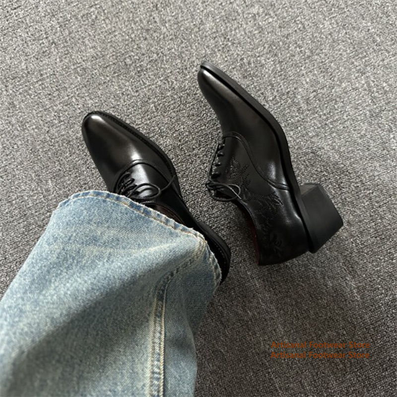 حذاء ديربي رجالي أسود مطرز، مق - مراجعة Leather Shoe Polish وسعره