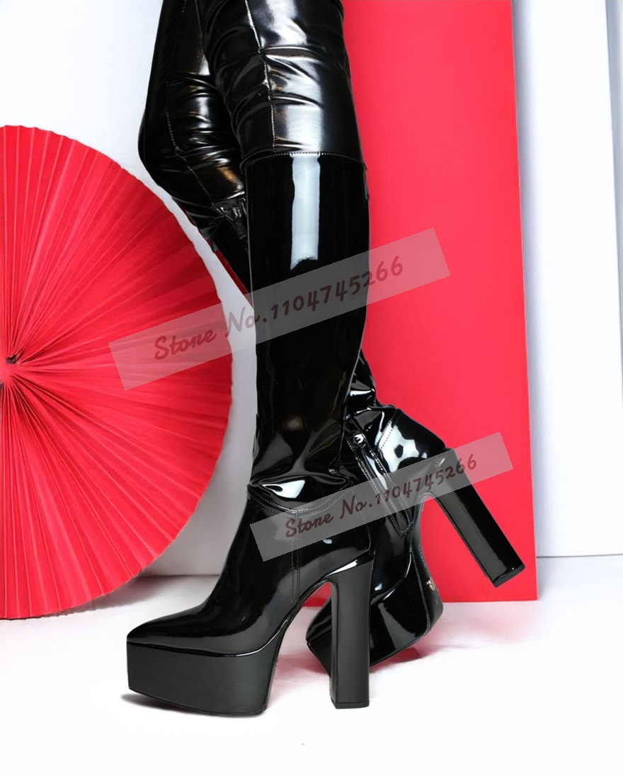أسود مصقول صندل بكعب مكتنز منص - مراجعة Leather Shoe Polish وسعره